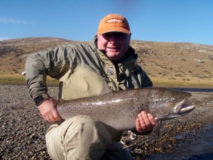 Paul Little AAPGAI with a 21.5lb Sea Trout