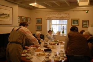Ladies Fishing enjoying afternoon tea